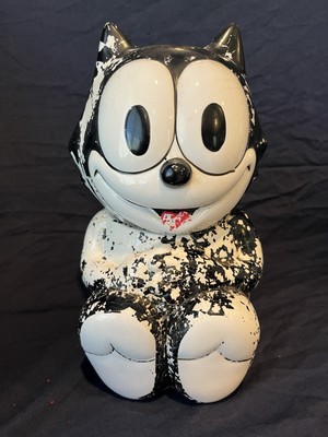 Vintage Felix the Cat Cookie Jar Benjamin & Medwin