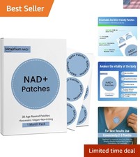 NAD Extended-Release Patches for Adults - Boost Energy Wellness - 30 Patches