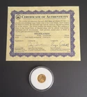 GOLD COIN 2020 1/10 oz .24 fine $5 Statue of Liberty – With COA