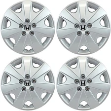 👀 FITS 2003-2004 Honda Accord # 414-15S + LOGO 15" Replacement Hubcaps SET/4 👌