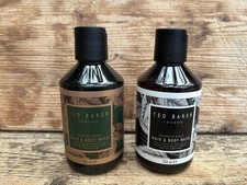 Ted Baker Graphite Black & Vintage Amber  Hair & Body Wash 250 mil x 2 