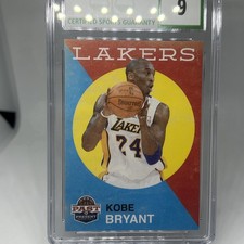 2011-12  Panini Past and Present Kobe Bryant Card  CSG 9 SUPER CLEAN CARD 