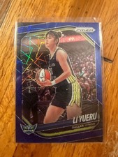 2025 Panini Prizm WNBA Blue Velocity #28 Li Yueru Dallas Wings Miscut Crimp
