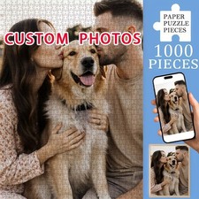 Personalized 1000pc Custom Photo Jigsaw Puzzle Family Pet Portrait Keepsake Gift
