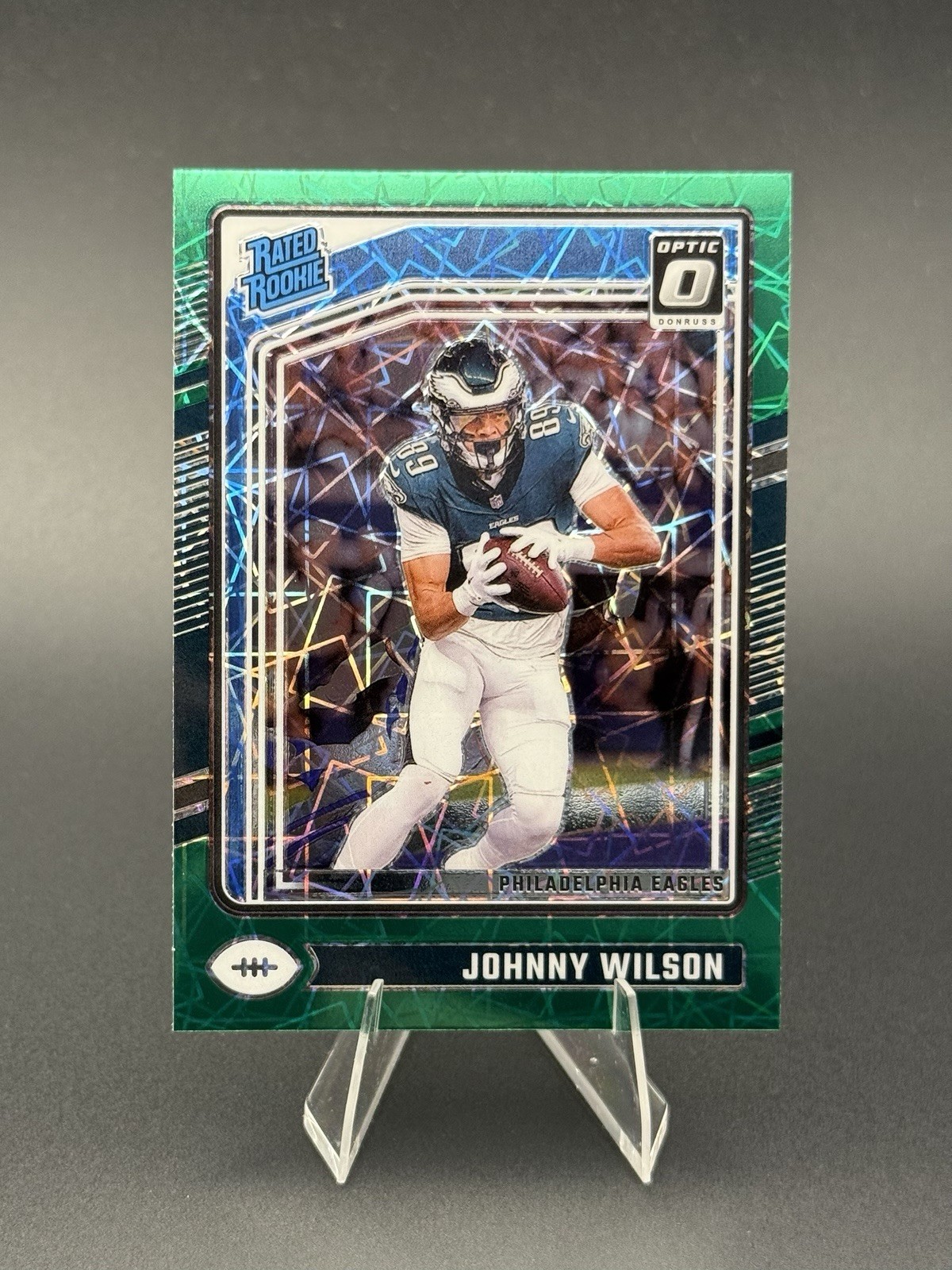 2024 Donruss Optic - Rated Rookie Johnny Wilson #256 Green Velocity Prizm (RC)