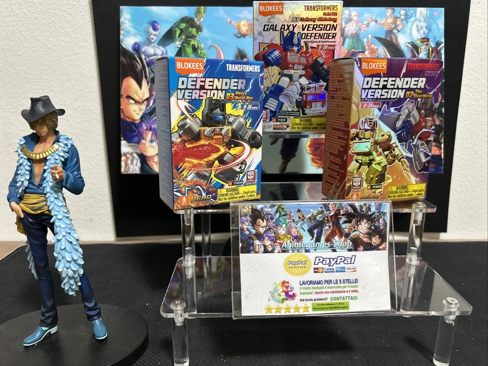 Transformers 🦾Blokees Galaxy Version Defender Model Kits Set 3 Box Nuovi✅ - Immagine 3 di 4
