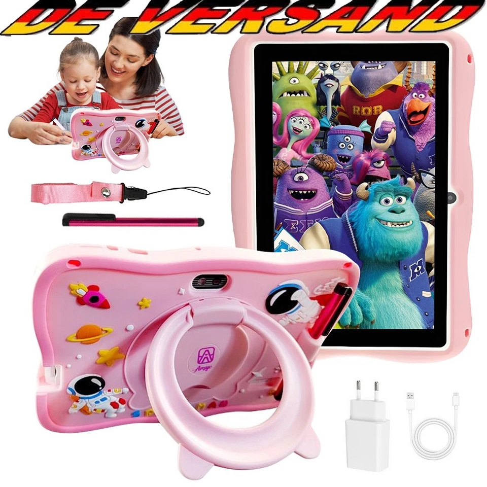 Kids Kinder Tablet 7 ZoII Android 4G 64GB Quad Core WIFI für 5-12 Kinder RAM DHL - Bild 2 von 4