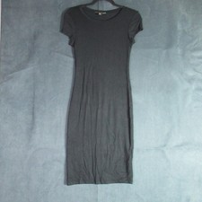 Mix By 41 Hawthorn Dress Womens Small Black Short Sleeve Bodycon Casual Soft