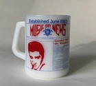 Vintage 1963 Elvis Mug Federal Glass Nashville Music City News Country USA