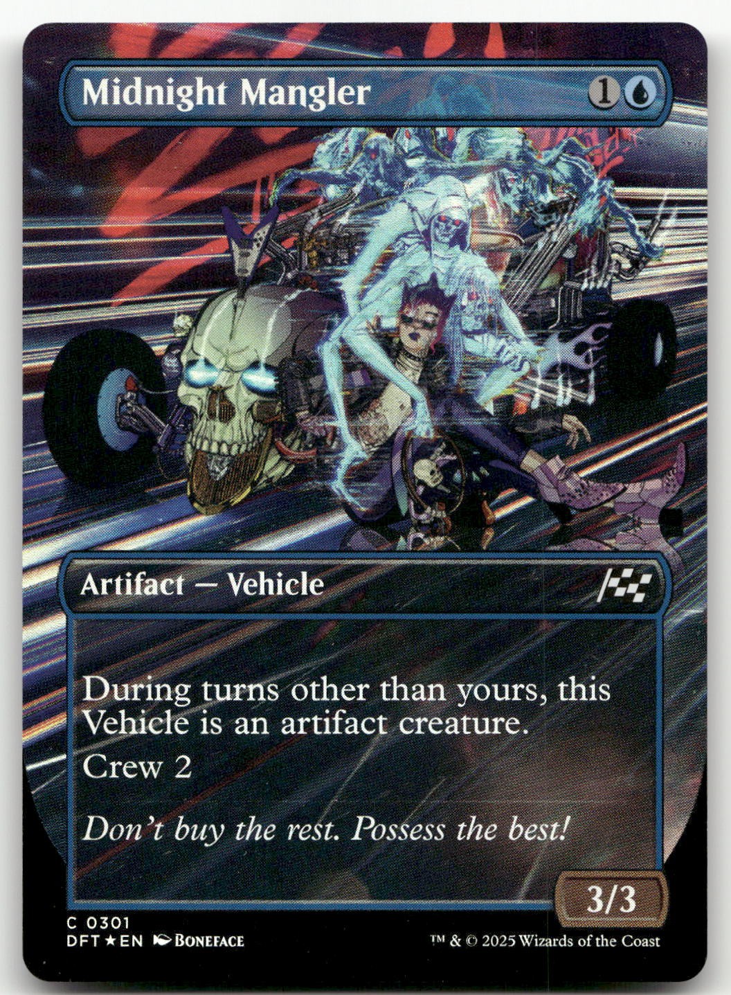 Midnight Mangler (Borderless) #301 (Foil) (NM) Aetherdrift DFT Magic MTG