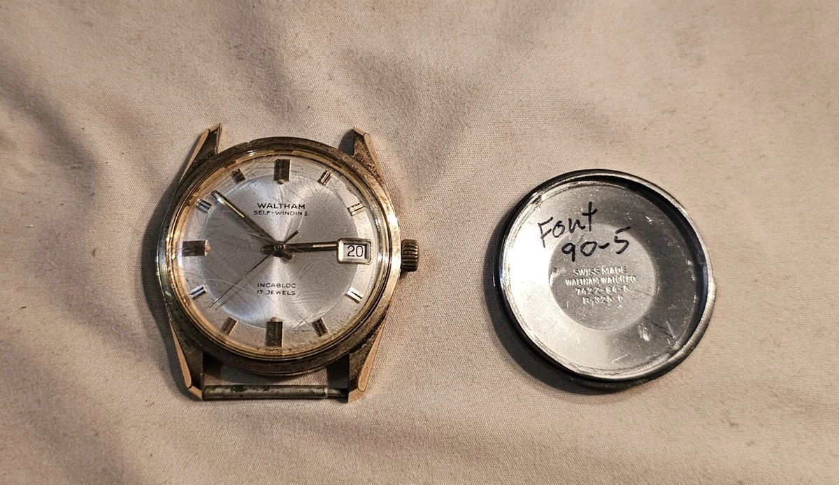 WORKING—VTG Waltham Gold-Plated Swiss 17 Jewel Mechanical Cross Pendant Watch What is the age of this Waltham watch with Incabloc and  main image 4