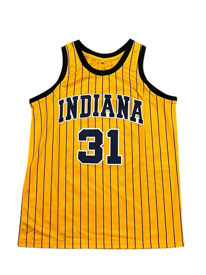 Camiseta para hombre Reggie Miller Indiana Pacers cosida grande NUEVA Foto 2 de 2