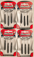 Nylon Dart Shafts With Springs Short Black Bundle Of 4 Sets Harrows New