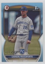 2023 Bowman Draft Sky Blue 409/499 Carson Roccaforte #BD-140 g1k