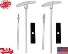 RV Drain Valve Handle Replacement RV Waste Valve Extension Tube (Aluminum) 2 Pac