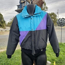 FERA Vintage Winter Jacket Womens 8 Color lock Blue Purple Black Ski Jacket