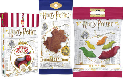 Harry Potter Candy Bundle 3 Pack Jelly Slugs Bertie Botts Beans Chocolate Frog