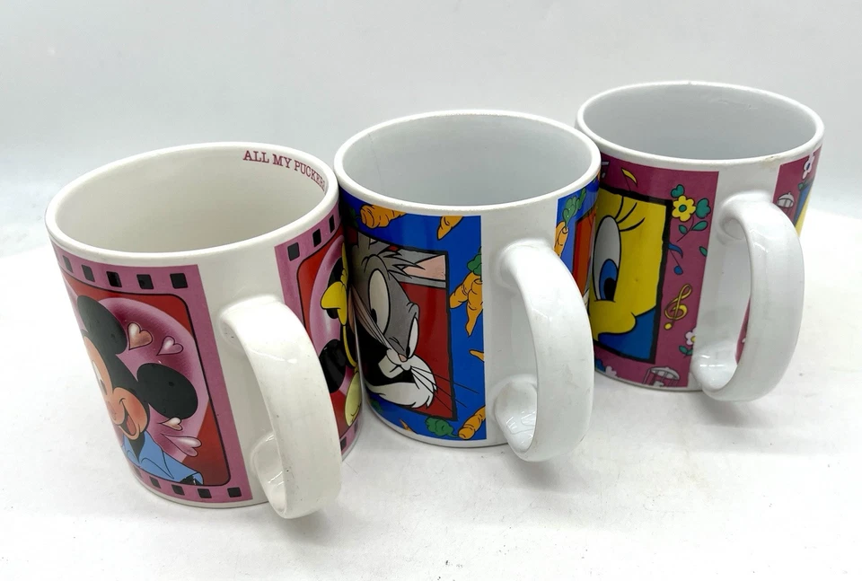 Vintage 90’s Tweety Bird, Bugs Bunny Coffee Cup & 80’s Minnie Mouse Disney Mug - Image 3 of 4