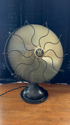 Antique Westinghouse Oscillating Fan w/Brass Blades Style 164848G