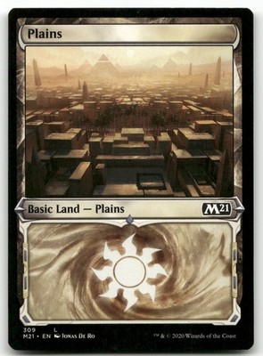 Plains (Showcase) #309 (NM) Core Set 2021 M21 Magic MTG