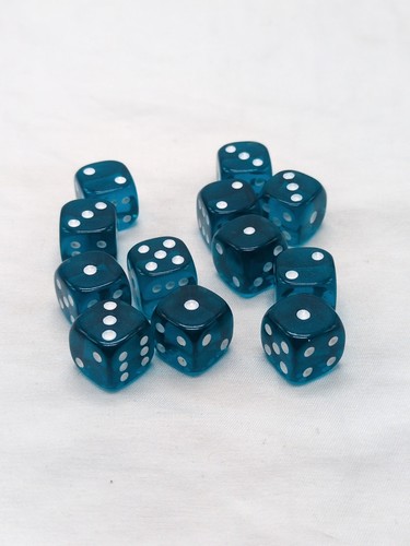 (12) D6 14mm blau Games Workshop Würfel Warhammer 40K Age Of Sigmar - Bild 3 von 4