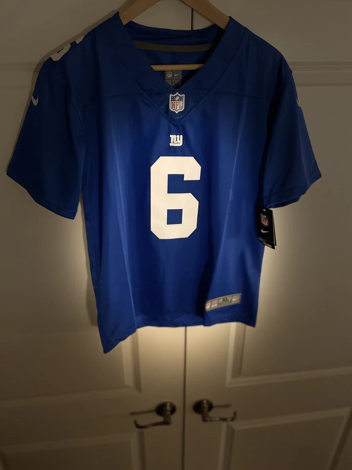 Camiseta New York Giants Jaxson Dart Royal Game - Youth GG nova com etiquetas - Imagem 4 de 4