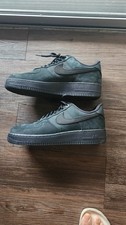 Nike Air Force 1 Low Triple Black Nubuck Men's Sneakers Lace Up CJ9179-001