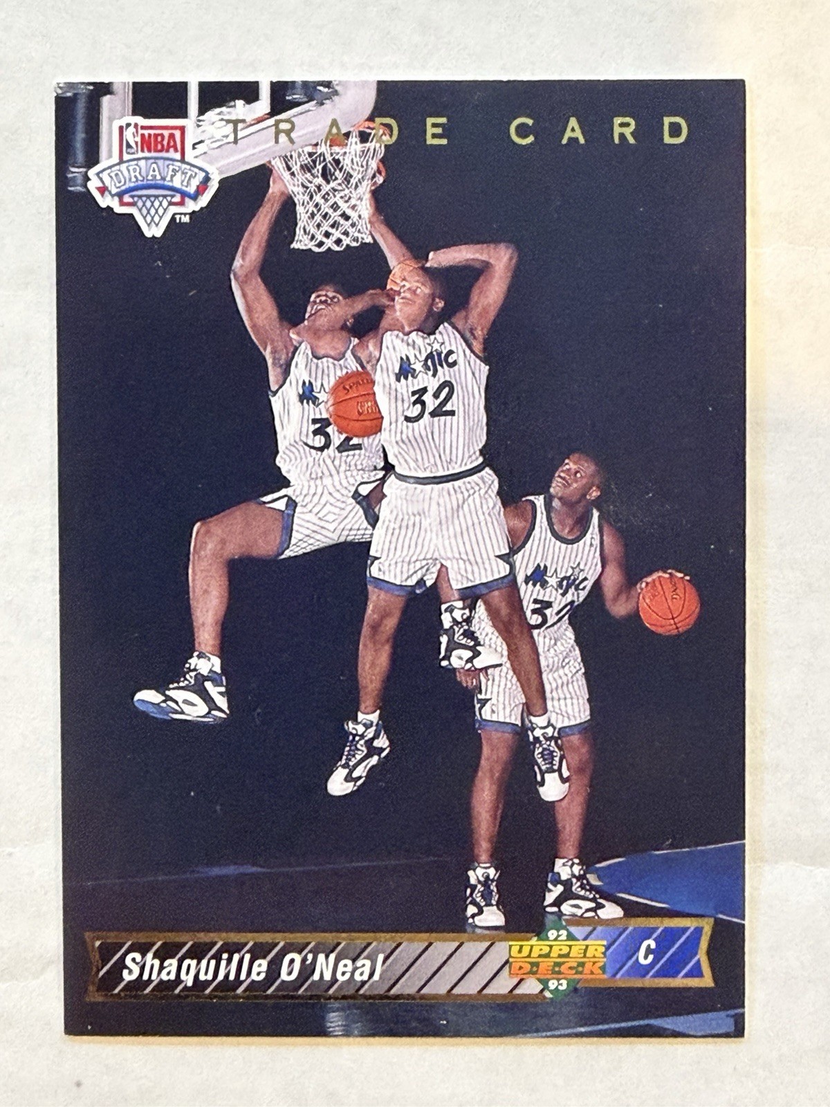 Upper Deck 1992-93 Shaquille O'Neal Rookie Base Orlando Magic #1B NBA