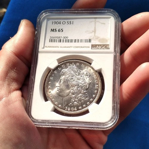 Morgan Dollar 1904 New Orleans NGC MS 65 Uncirculated Silver Coin 2669587-009