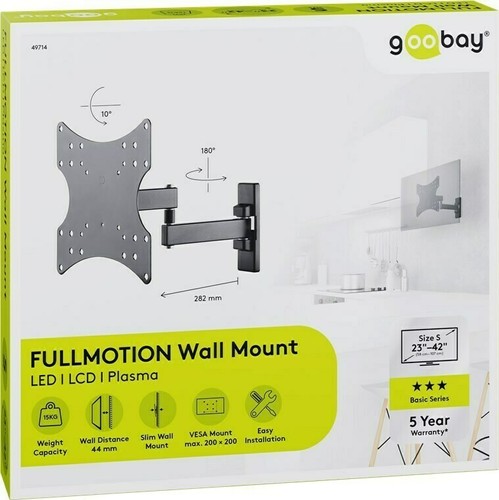 3x TV-Wandhalterung Basic FULLMOTION (S); Basic TV-Wandhalterung Basic FULLMOTIO - Bild 2 von 7