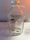 ROCK SPRINGS DAIRY VINTAGE 64 OZ. GLASS MILK JUG