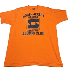 Vintage BEST Tag  Syracuse University Orange XL T Shirt XLarge Single Stitch