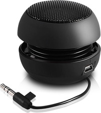 Portable Mini Speaker USB Wired Small Speakers with 3.5mm Aux Input Jack, Travel