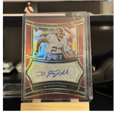 Panini Select 2024 DeAngelo Hall Autograph Maroon Prizm #SP-DHL /75 Commanders