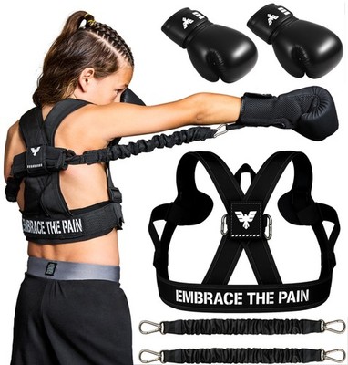 Elite Sports Kids Boxing Harness with 6oz Gloves   Adjustable Resistance B
