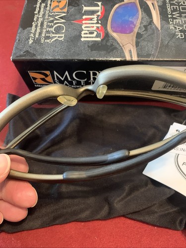 Occhiali da sole MCR Safety TB129AF sicurezza tribale antiappannamento cavo antigraffio e custodia - Foto 5 di 6