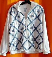 Alfred Dunner White And Blue Jacket Size 12