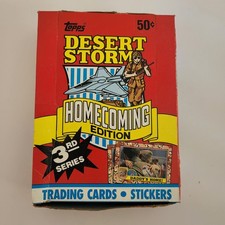 Desert Storm Homecoming Edition 3rd Series Box by Topps 36 Sealed Packages 1991