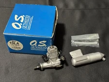 O.S. Engine 10LA (Silver) with muffler Airplane Engine New in Box  Made in Japan