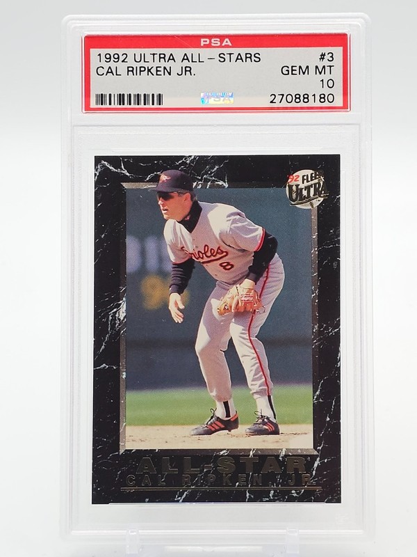 CAL RIPKEN JR. 1992 FLEER ULTRA ALL-STARS BALTIMORE ORIOLES #3 PSA 10 Q7168