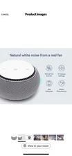 SNOOZ White Noise Machine Gray Sound Therapy Sleeping Aid with App Scheduler
