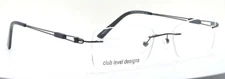 CLUB LEVEL DESIGNS CDL989 Color #2 Gunmetal Rimless Eyeglasses Frames 52-20-140