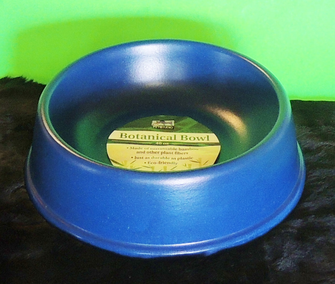Water Dish 8.5" Eco-friendly Blue New