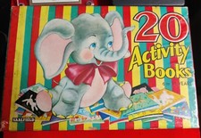 Saalfield 20 Activity Books Collection 1950s with Original Box Made in USA
