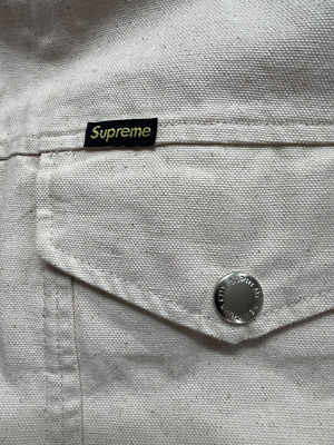 Supreme x Schott Canvas Down Trucker Jacket Natural XL | eBay Supreme x Schott Canvas Down Trucker Jacket Natural XL | eBay