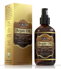 VoilaVe Voila Ve Organics Body Skin Hair Anti-Aging Certified Organic Argan Oil