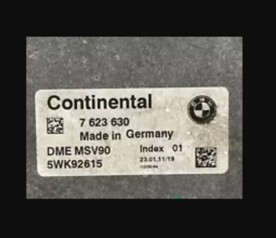 OEM BMW 2011 X3 Engine Computer ECM ECU PNO 7623630 DME Msv90 for 