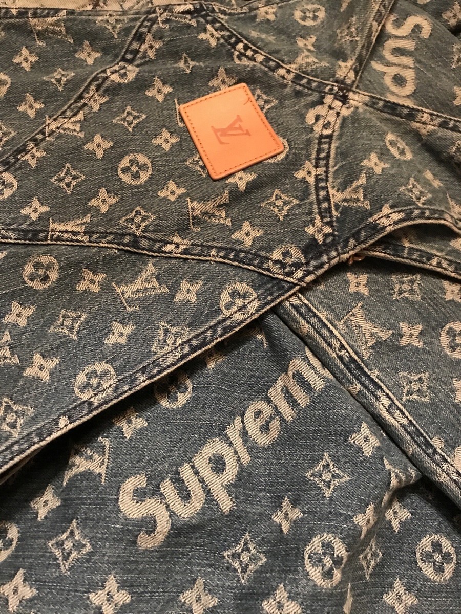 2017 Supreme Louis Vuitton mens Jacquard denim overalls | eBay