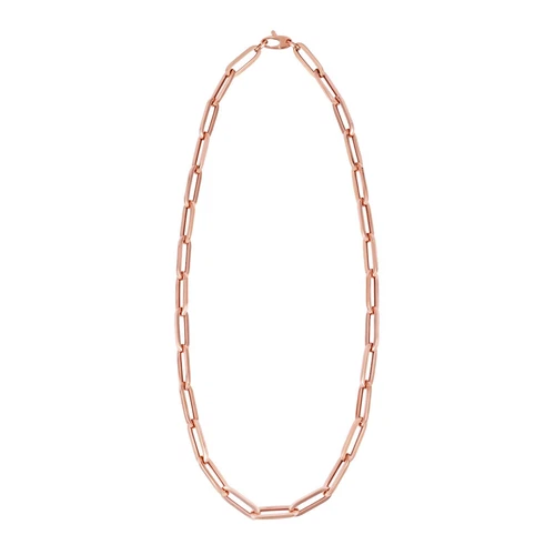 14kt Rotgold leichte Büroklammer Gliederkette Halskette 18 Zoll 8,3 Gramm 6, mm - Bild 1 von 1