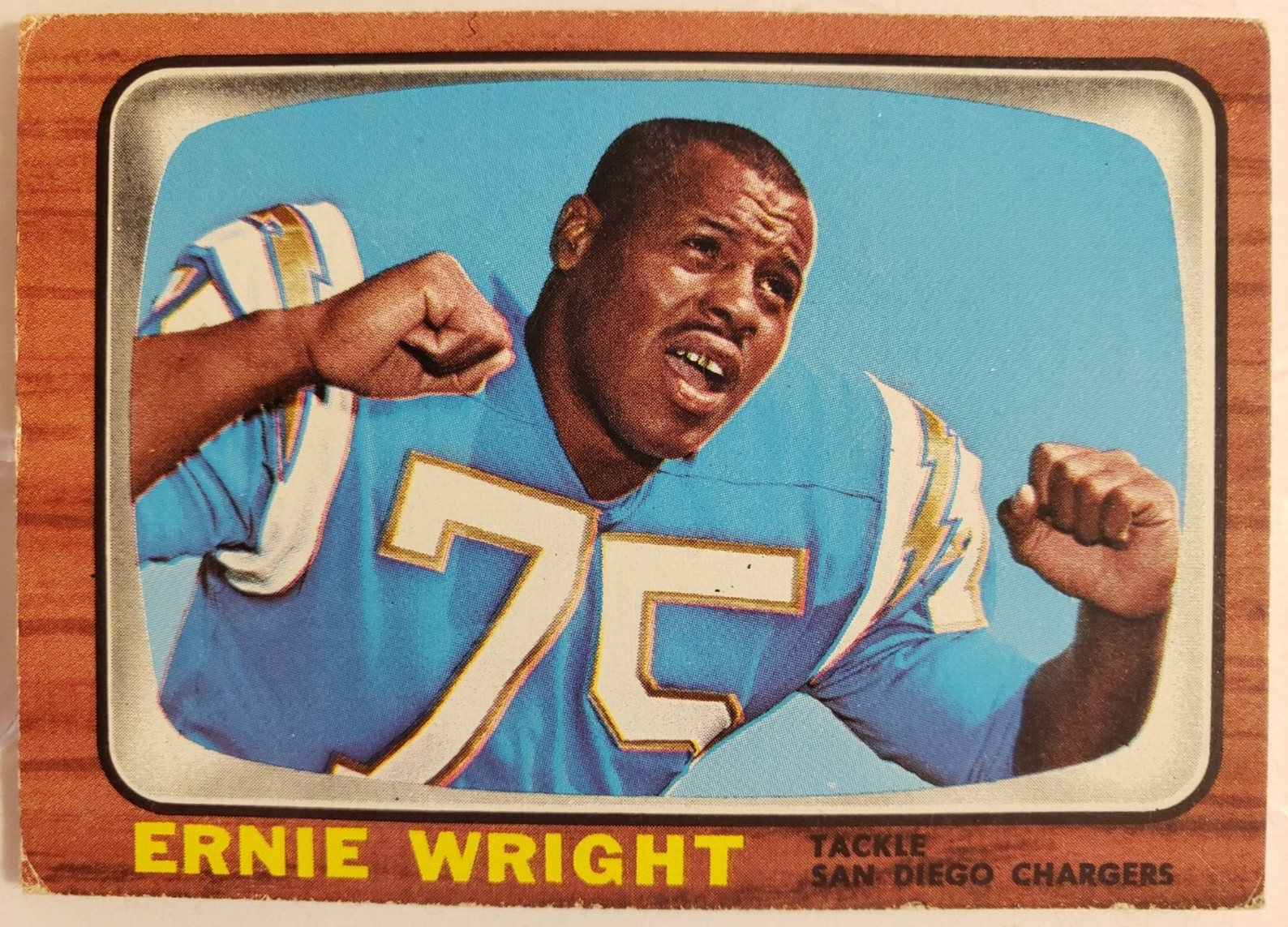1966 TOPPS FOOTBALL #131 ERNIE WRIGHT